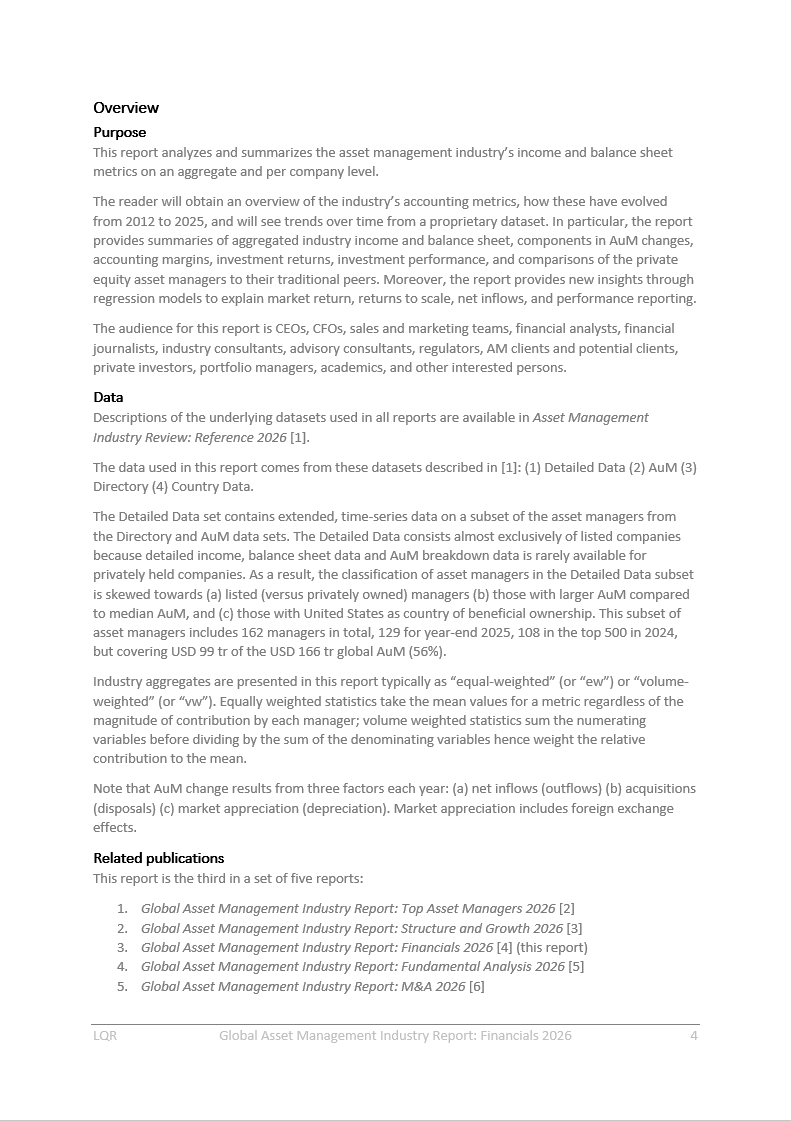 Thumbnail: Global Asset Management Industry Report: Financials 2026