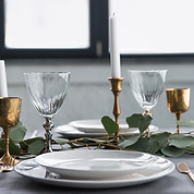 Réglage de la table rustique