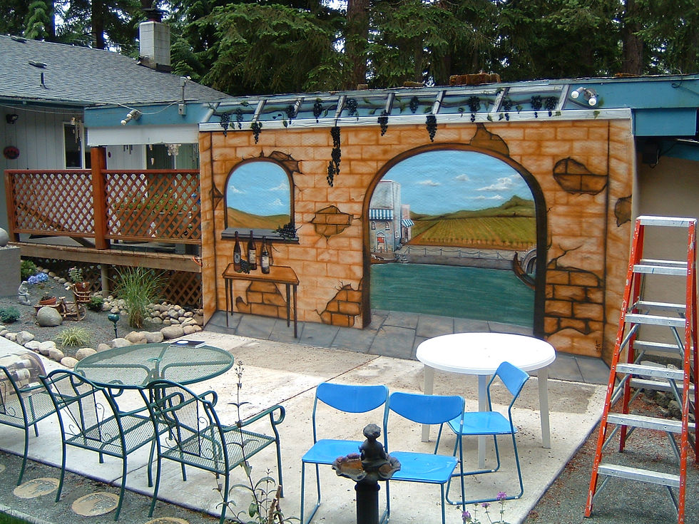 Mediterranean Trompe l'oeil Mural (2)