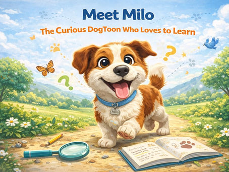 Meet Milo: The Curious DogToon Who Loves to Learn