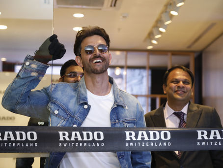 Rado’s brand ambassador Hrithik Roshan launches the Rado True Square at Rado Boutique by Zimson