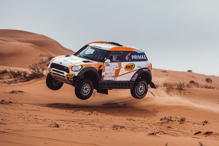 Feeling da favola per Maurizio Gerini e Jacopo Cerutti sulla Mini X Raid e il Can Am SRME