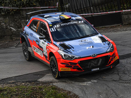 NEUVILLE - WYDAEGHE SU HYUNDAI i20 R5 VINCONO D’AUTORITA’ IL 44° RALLY IL CIOCCO E VALLE DEL SERCHIO