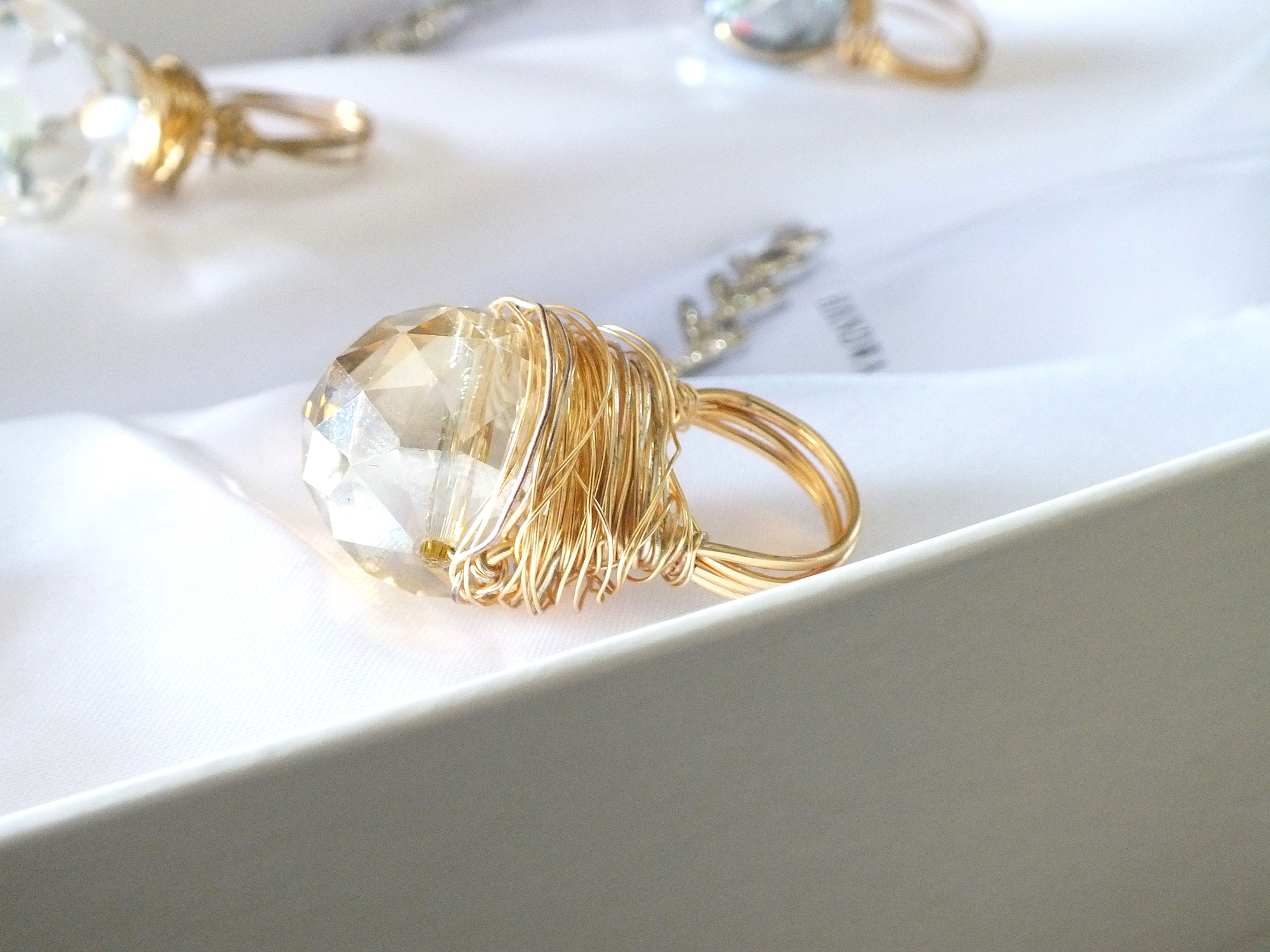 Gold Large Bobble Ring