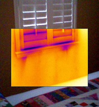 Closed Window With Heatmap
