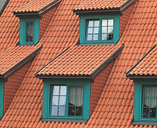 Roof with Green Windows