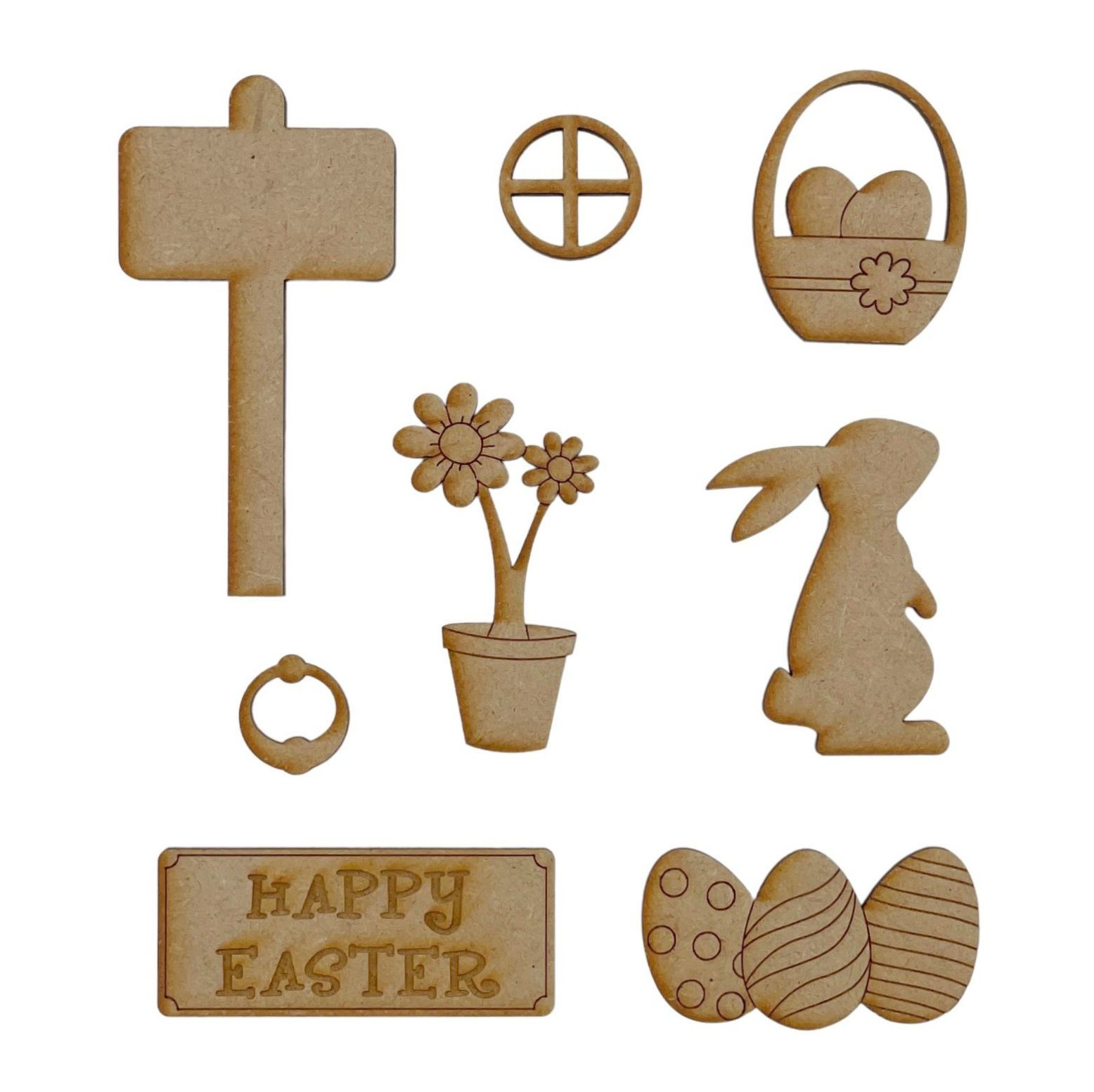 MDF Fairy Door Accessory Kit Easter Pack