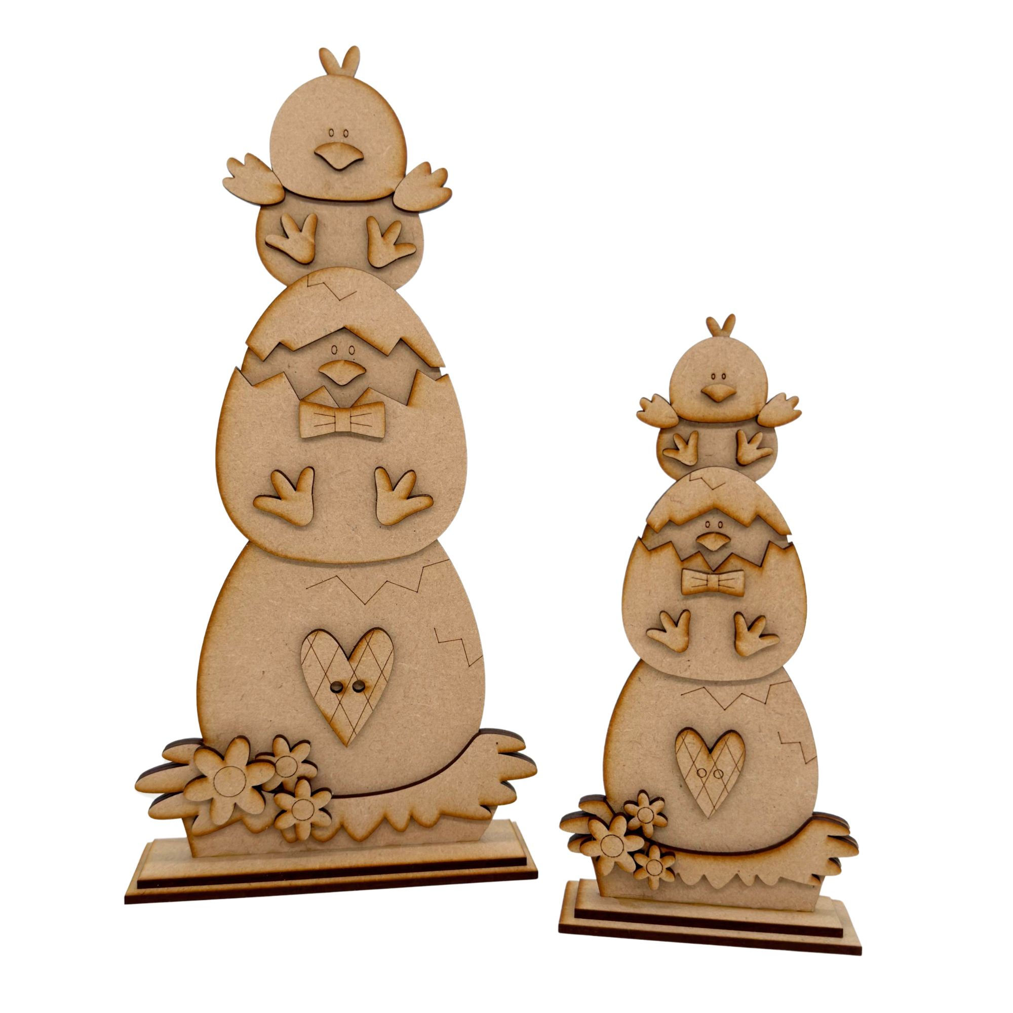 MDF Stacking Eggs Chick