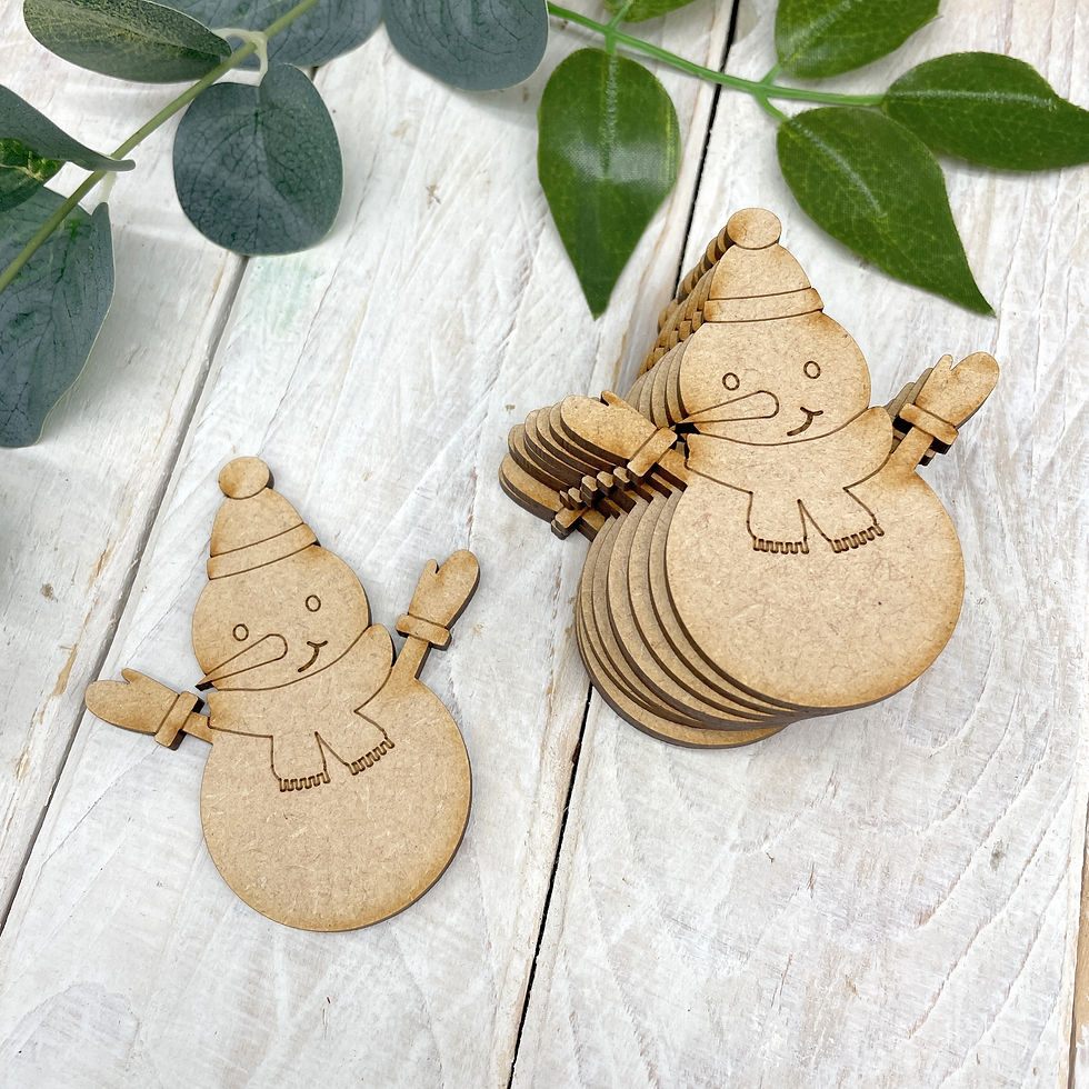 MDF Snowman Detail 10 Pack