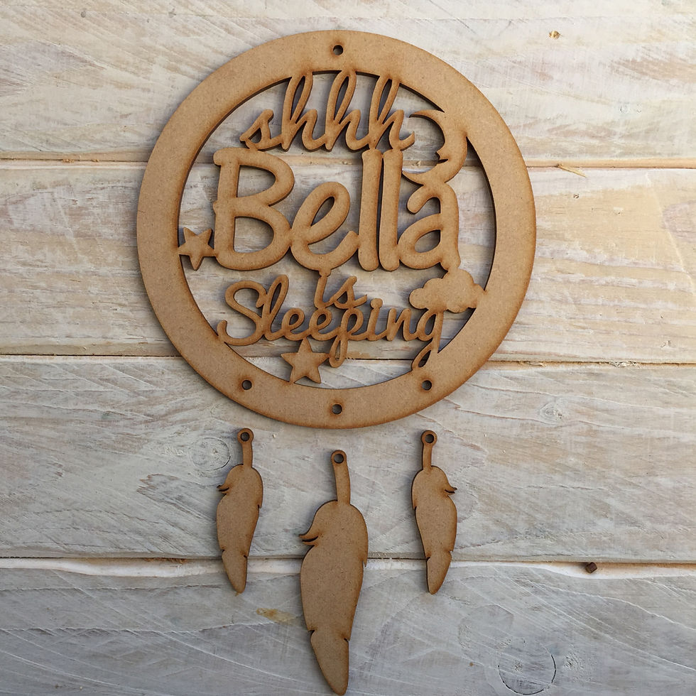 Dream catcher Add Your Name sssh is Sleeping