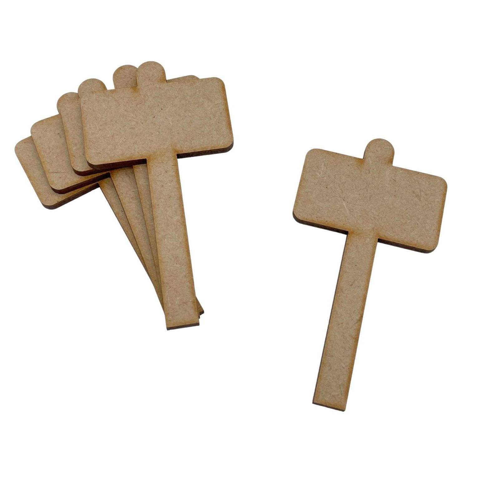 5 Pack MDF Wooden Fairy Sign Post Pixie Blank P