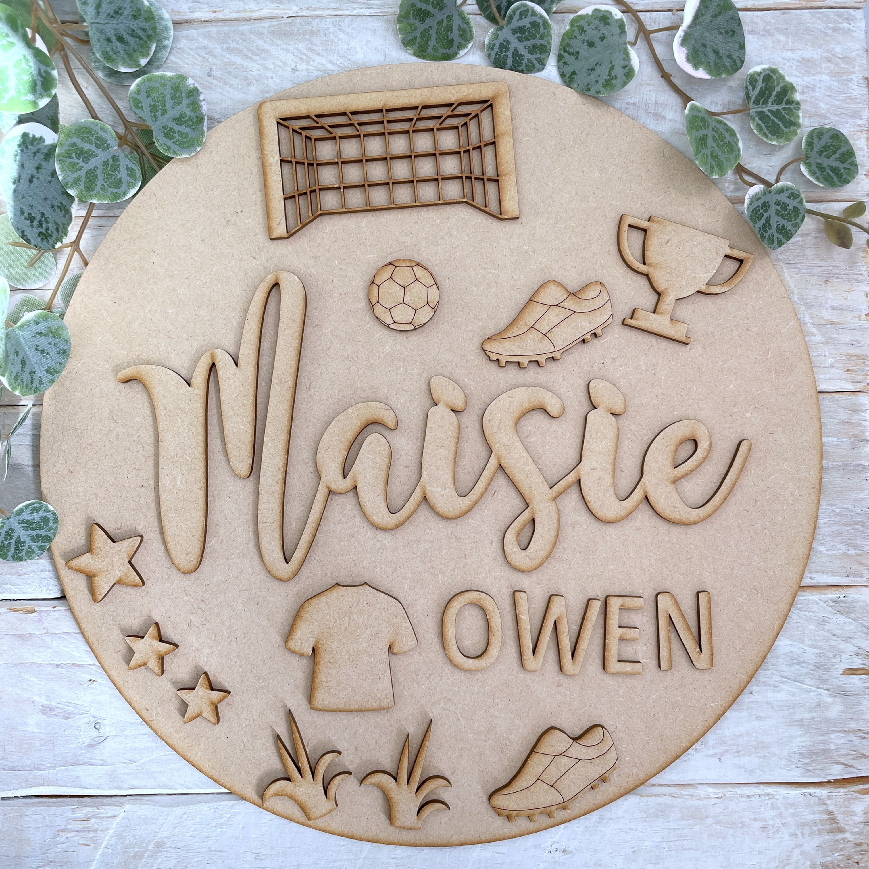 Football Theme Name Room Sign