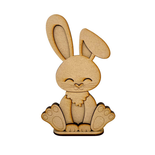 MDF Animal Shape Stand RABBIT | woodenshapecompany