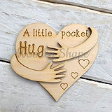 MDF Laser cut wooden craft kit rainbow s