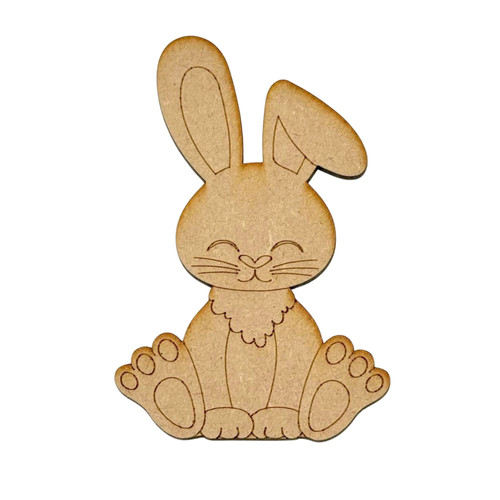 MDF Animal Shape 10 Pack Rabbit | woodenshapecompany