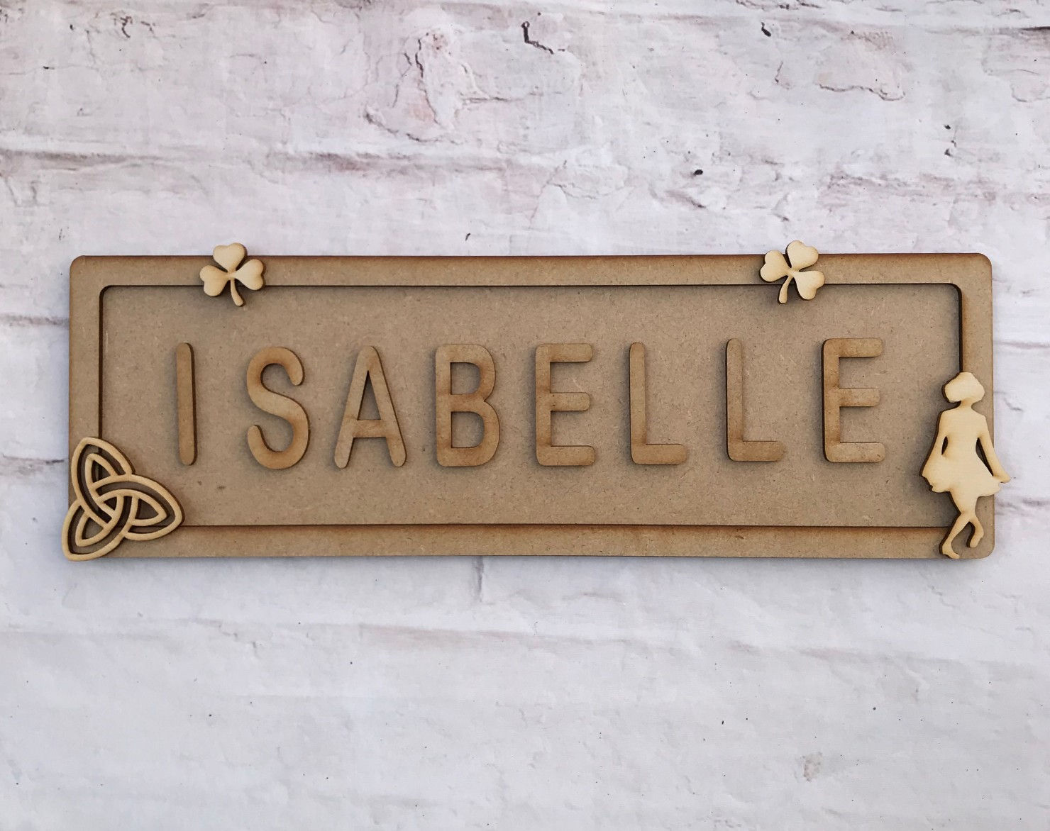 Irish Dance Theme Room Sign Large (up to 10 letters)