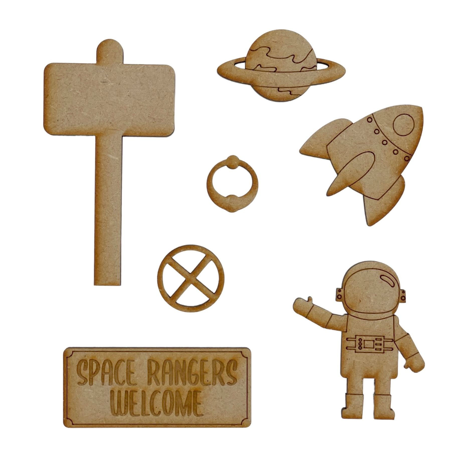 MDF Fairy Door Accessory Kit Space Pack