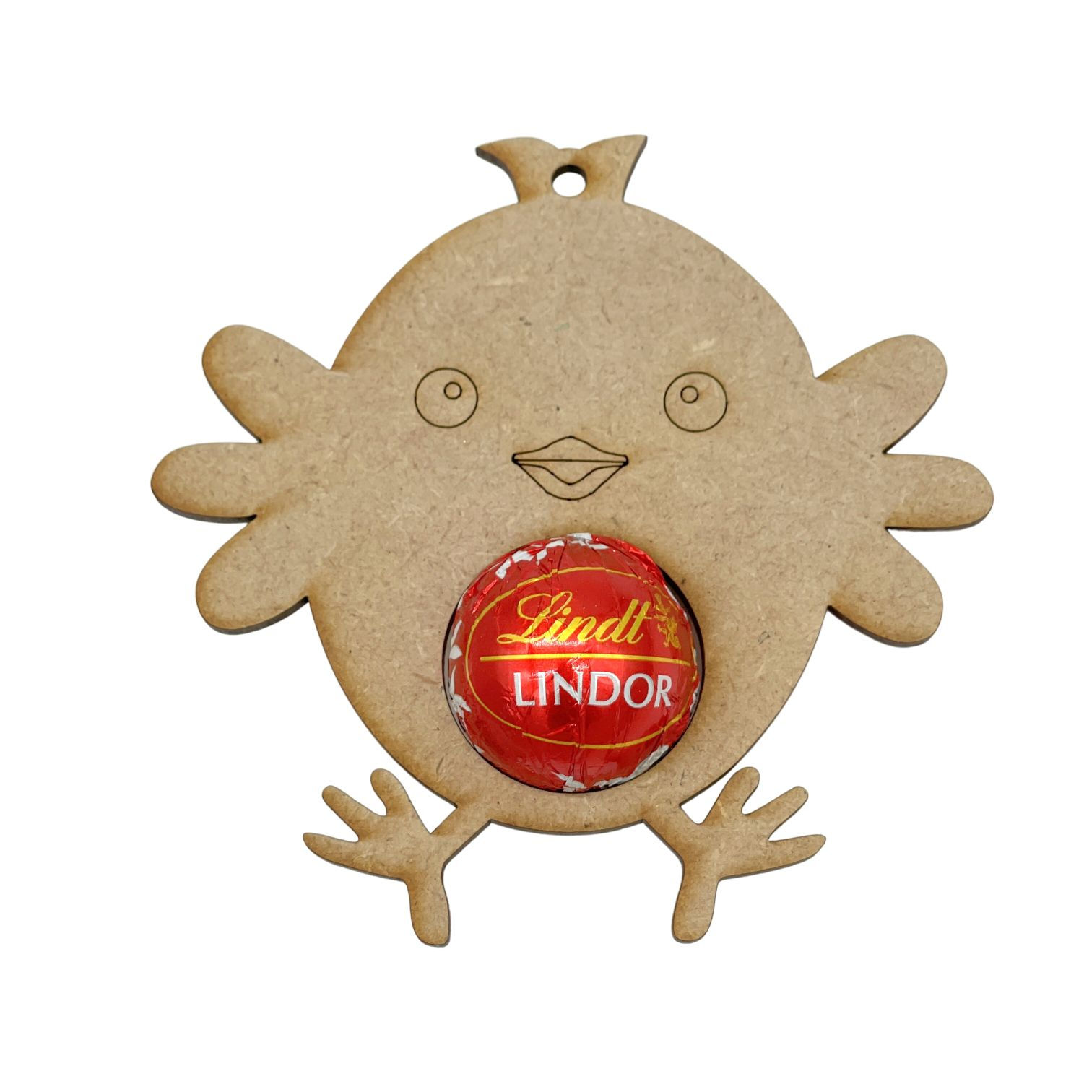 MDF Lindt Chocolate Hanging Decoration Chick