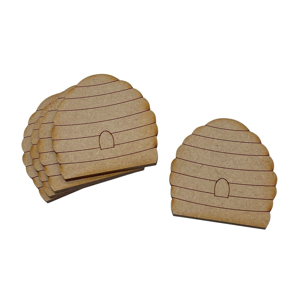 5 Pack MDF Beehive Round
