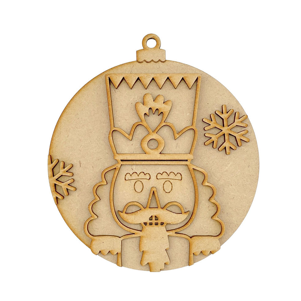 MDF Christmas Nutcracker Theme Bauble Nutcracker 1