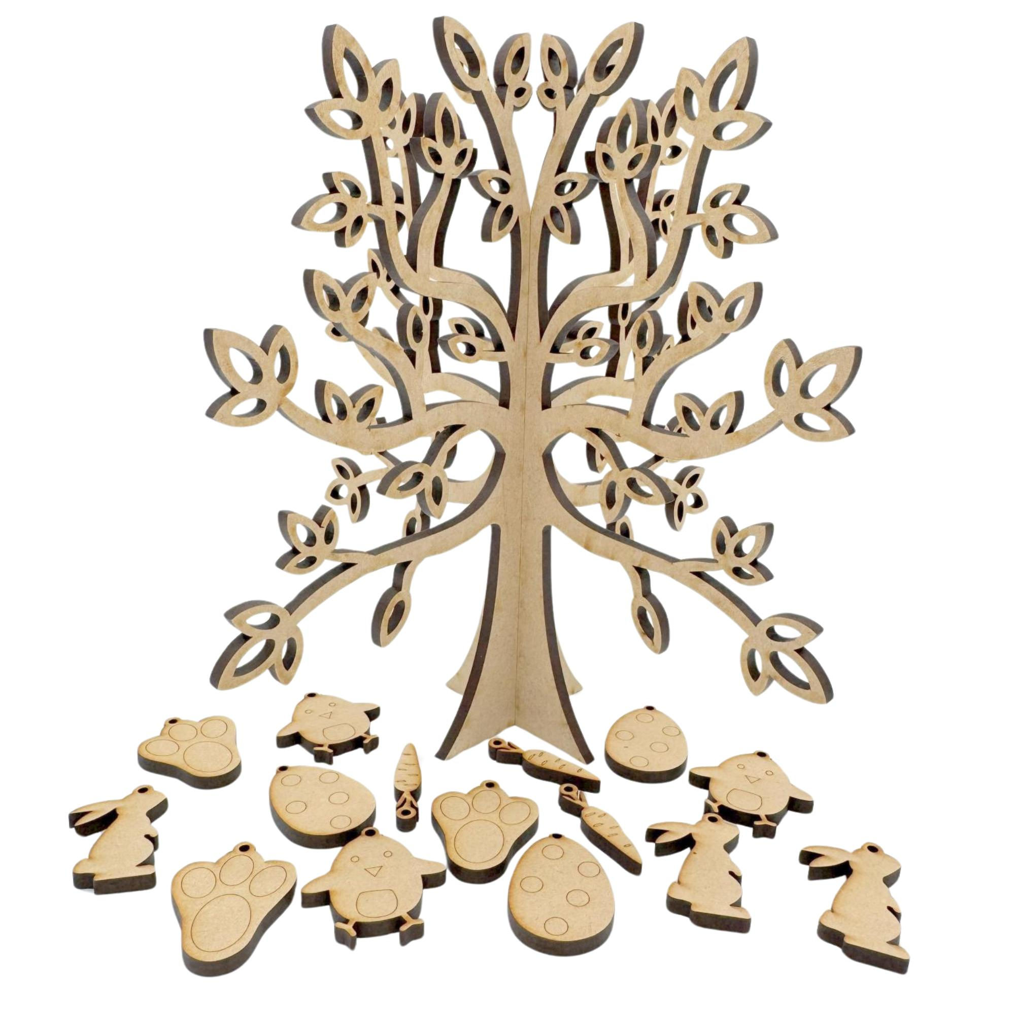 6mm Freestanding Tree Easter Bloom with Decorations