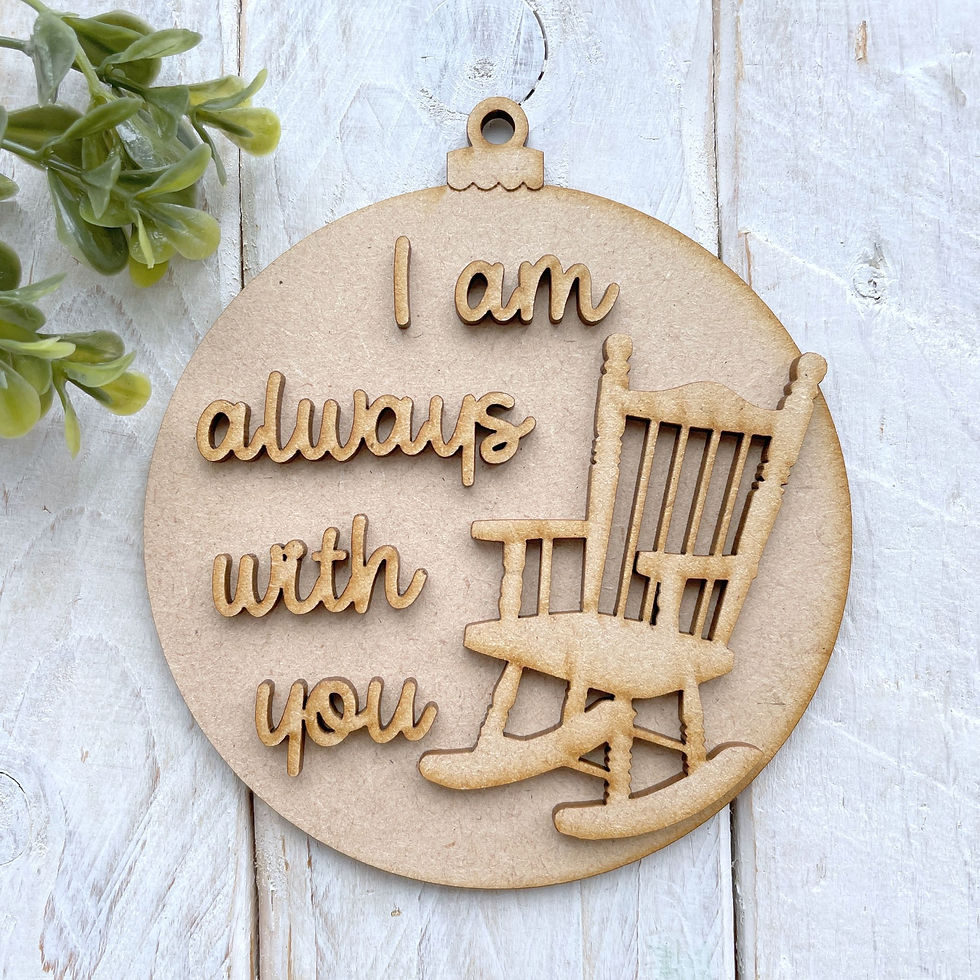 MDF Bauble Rocking Chair I am always with you