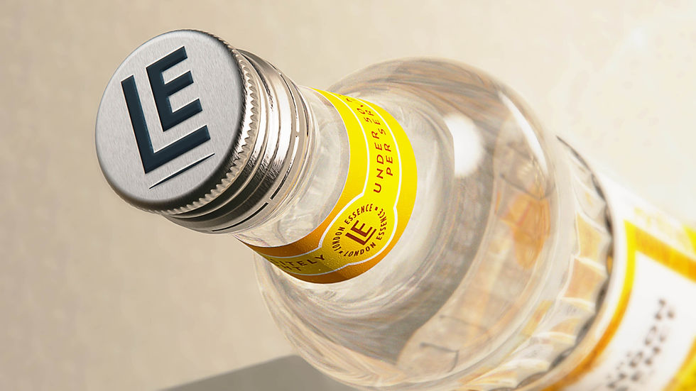 london essence close up of bottle neck