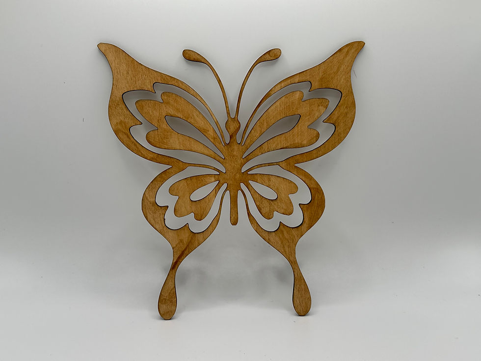 Thumbnail: 6" Wood Butterfly Style 1