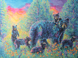 Mama Bear and Cubs
