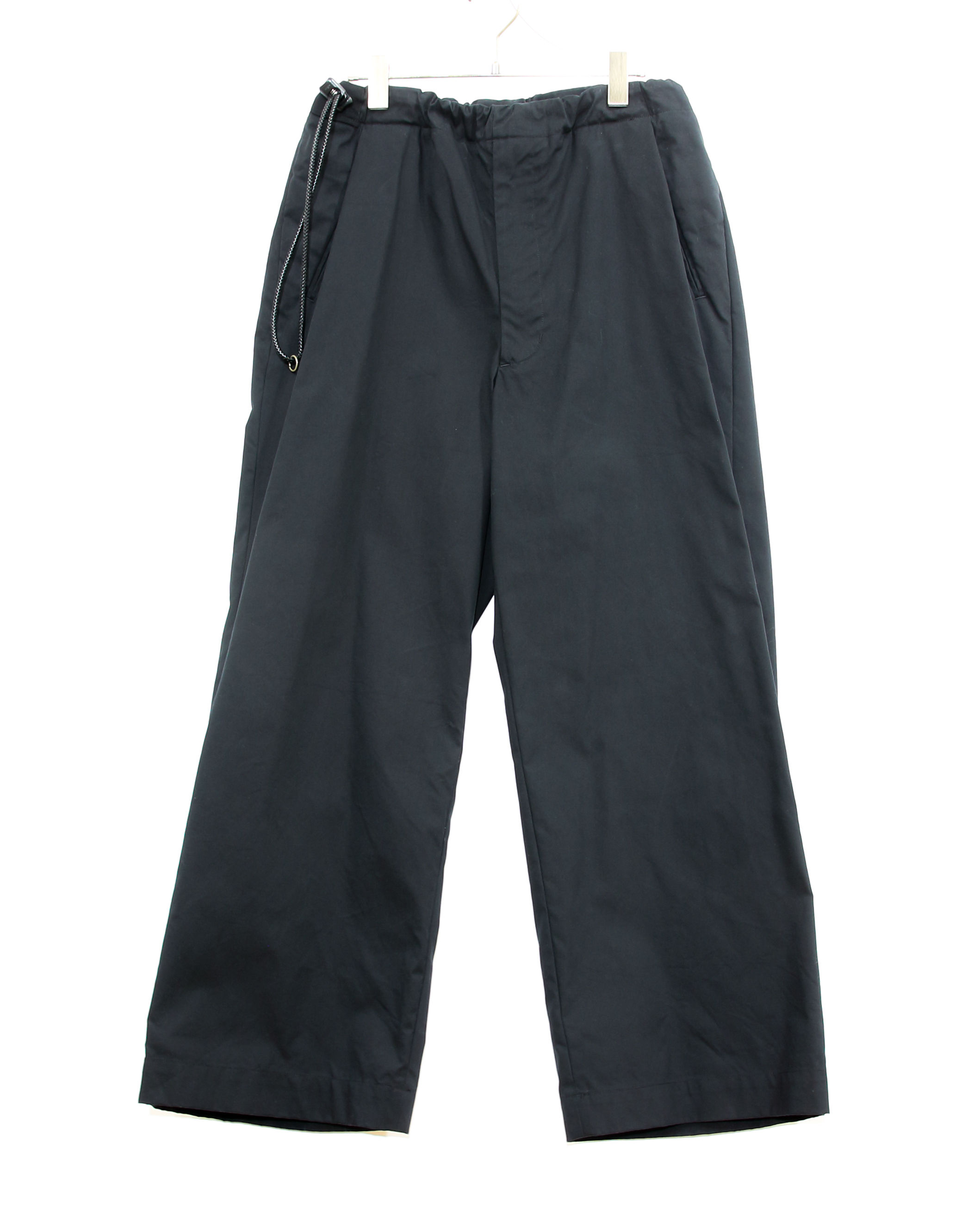 COTTON TWILL NO-BRAINER PANTS - BLACK