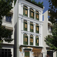 classical facade townhouse Phnom Penh luxury exterior renovation columns design