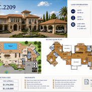 Classic luxury villa floor plan with detailed room layout and property specifications