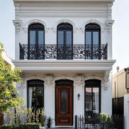 classical facade townhouse Phnom Penh luxury exterior renovation columns design