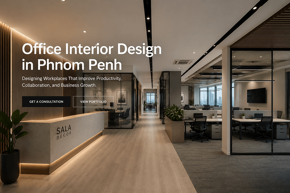 Office Interior Design in Phnom Penh Designing Workplaces That Support Productivity, Technology, and Business Growth
