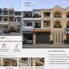 before and after townhouse facade renovation Phnom Penh modern exterior design