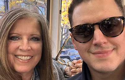 picture of April and son