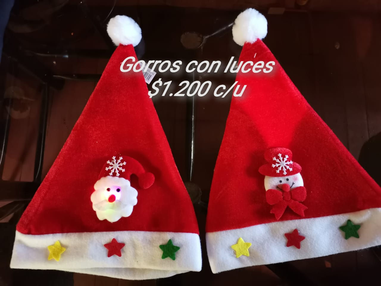 gorros con luces