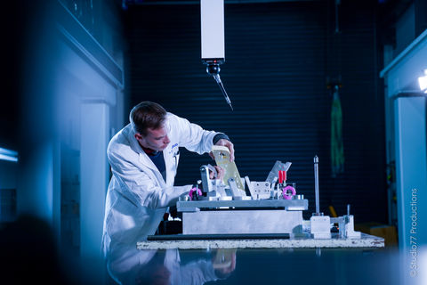 Lab technician in lab coat