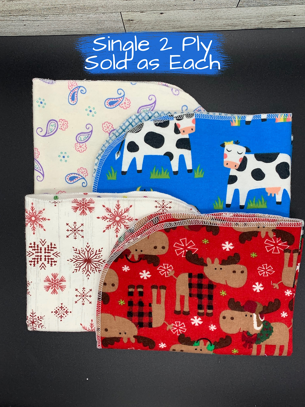 Paperless Towels Singles: Swirls, Cows, Snowflakes, or Moose Designs