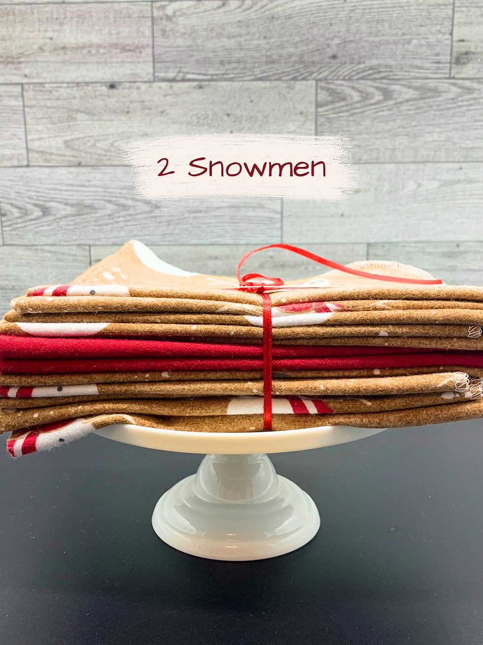 Thumbnail: 1 Ply *Snowflakes or Snowmen* Reusable Paperless Towels for a Zero Waste Kitch