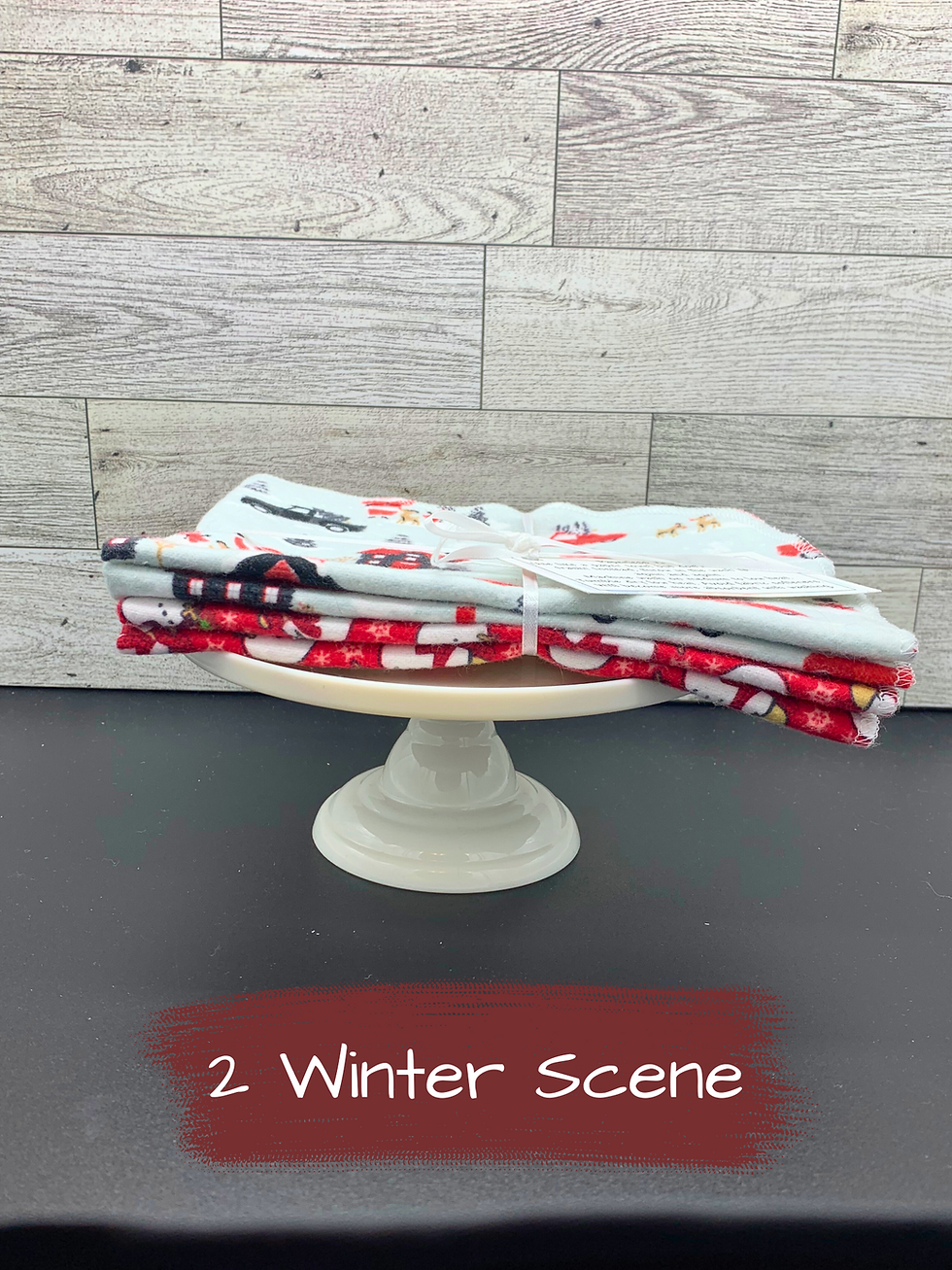 Thumbnail: 1 Ply *Snowflakes or Winter* Reusable Paperless Towels for a Zero Waste Kitchen