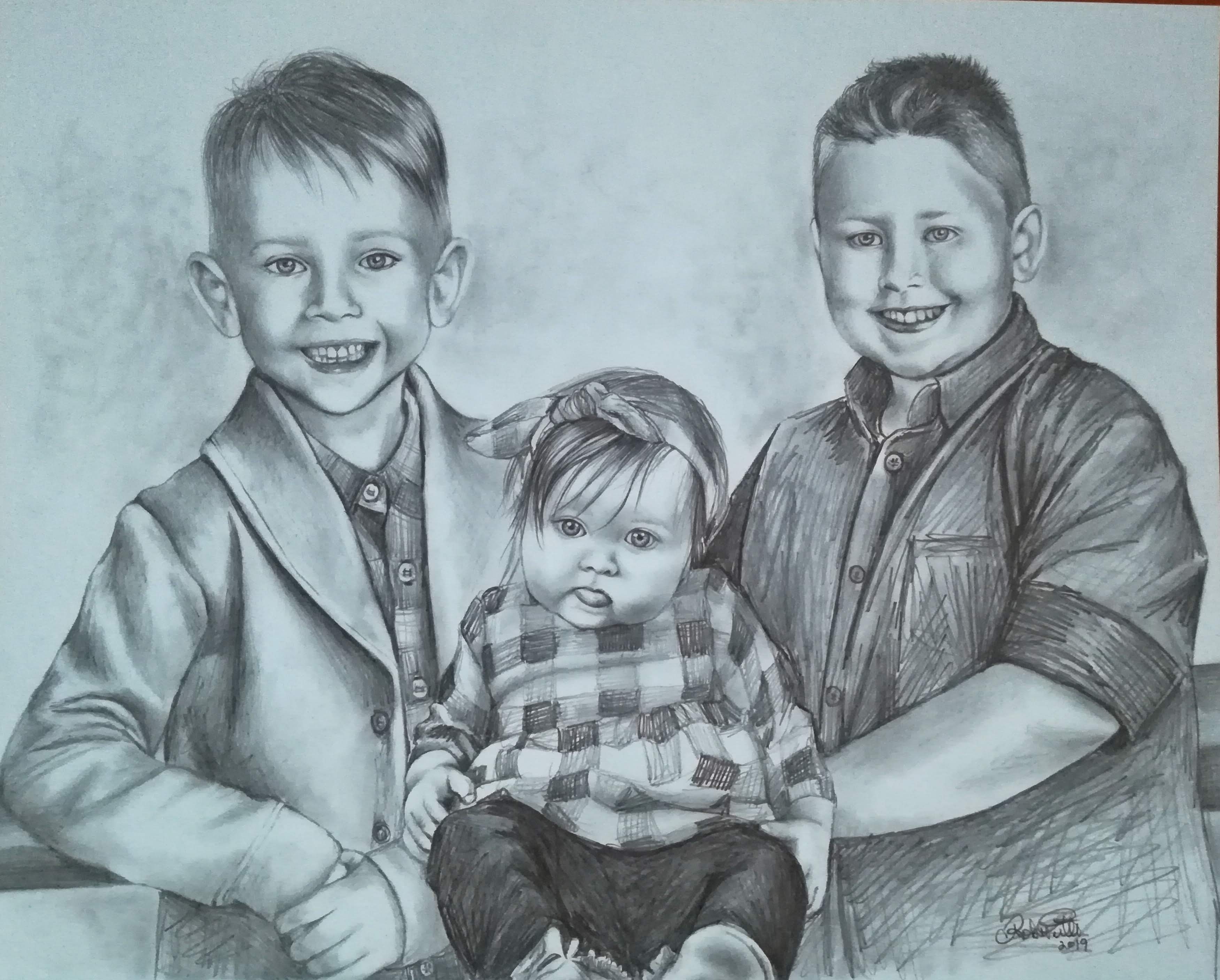 Cédric, Rosalie et Olivier