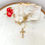 Thumbnail: Our Lady of Guadalupe Peach Ice & Gold Rosary