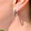 Thumbnail: 2ct Inside Out Diamond Hoops