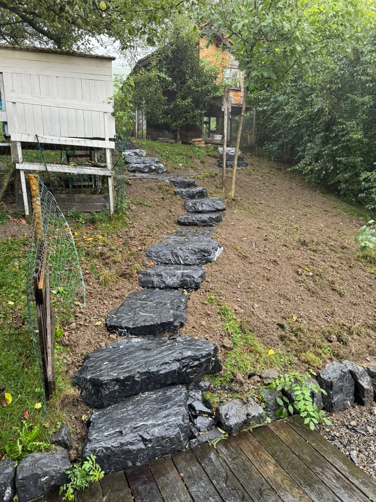 Naturstein, Treppe, Triesenberg, Gartenbau 