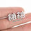 Thumbnail: Fancy FvCK OFF Stud Earrings Gold/Silver