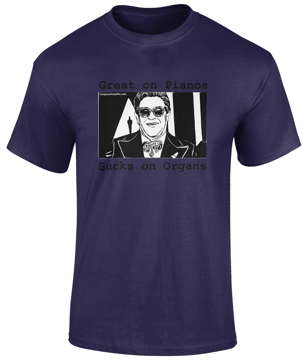 Thumbnail: SUCKS ON ORGANS  Heavy Cotton T-Shirt ELTON