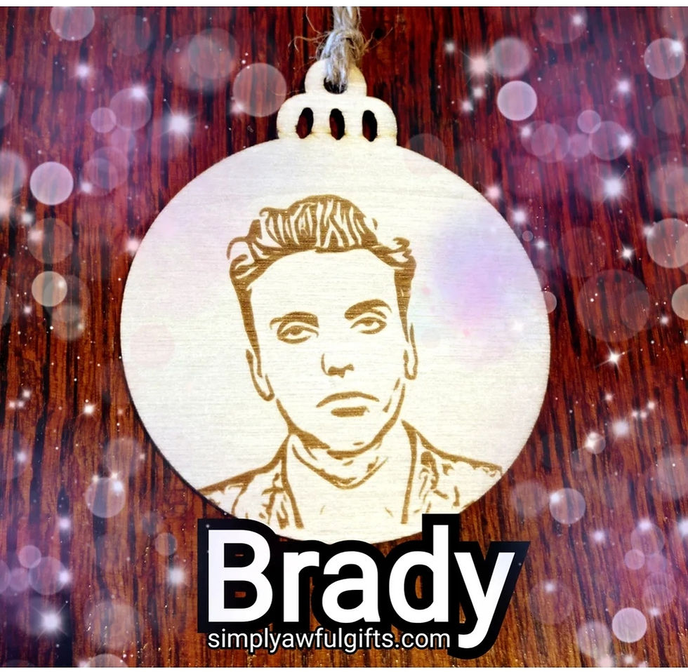 Thumbnail: Tree Decorations, Fred, Rose, Shipman, Jimmy, Harvey. Bitch Xmas Bauble Decor