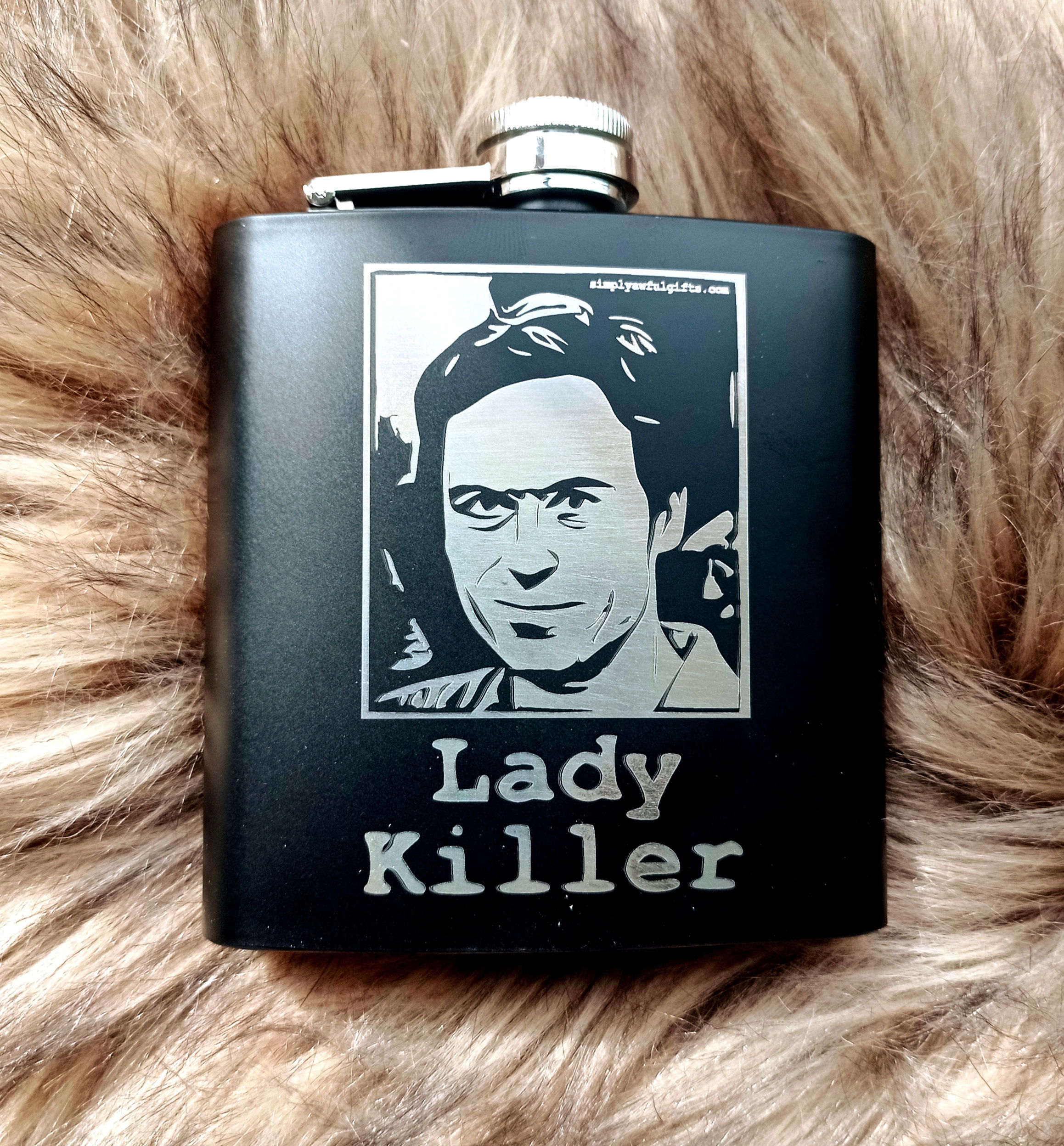 Ted Bundy Lady Killer Hip Flask 6oz
