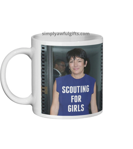 Ghislaine Maxwell SCOUTING FOR GIRLS Mug | Simply Awful Gifts